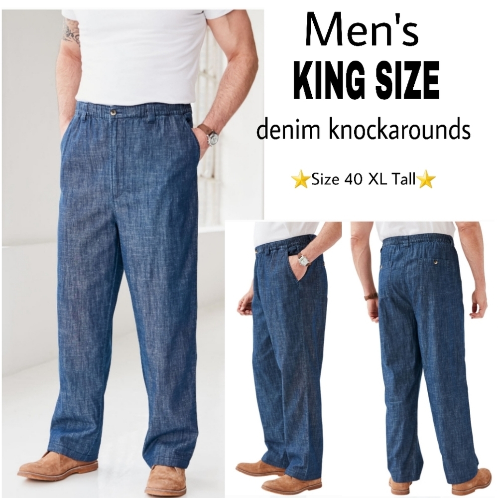 Men's King Size denim weekend knckarnd pnt. XL-40